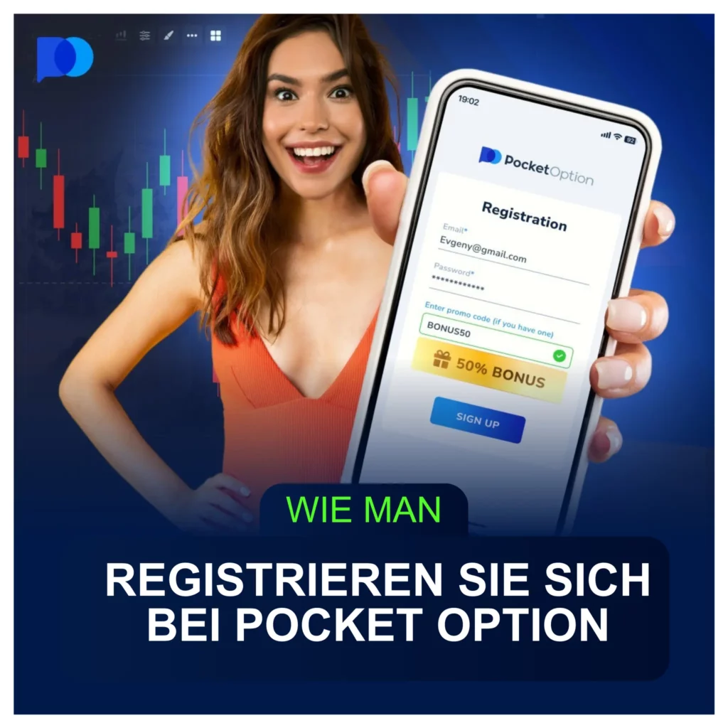 Anleitung zum einloggen bei Pocket Option.