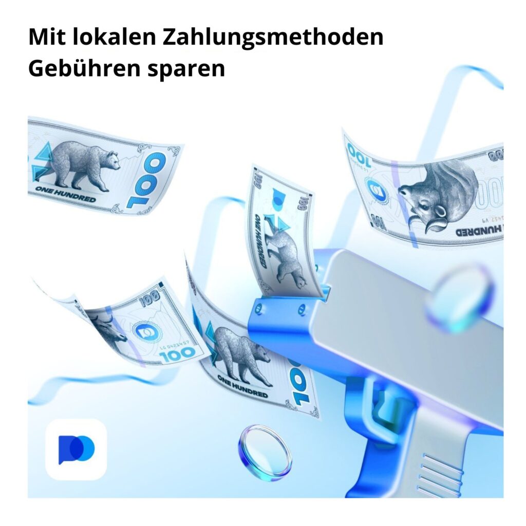 Mit lokalen zahlungsmethoden gebühren sparen.