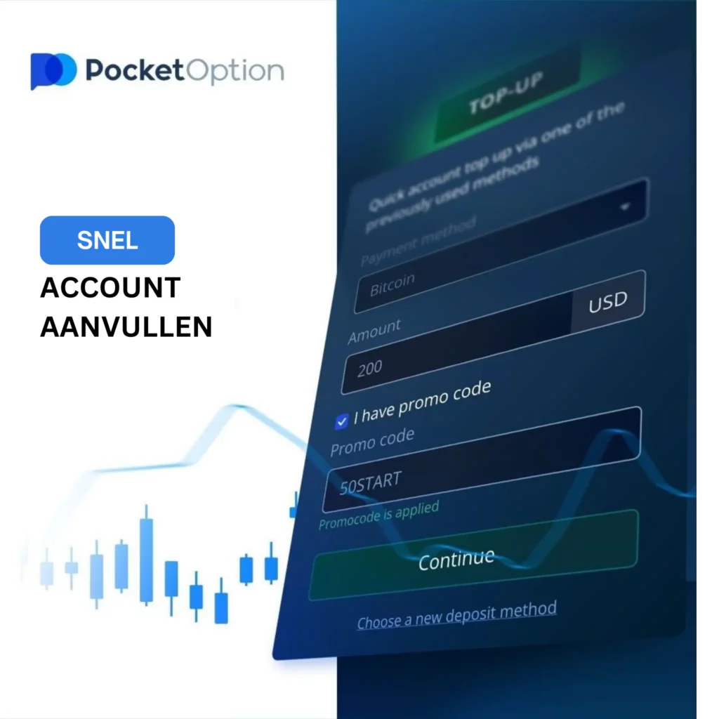 Schnelle Kontofinanzierung bei Pocket Option.